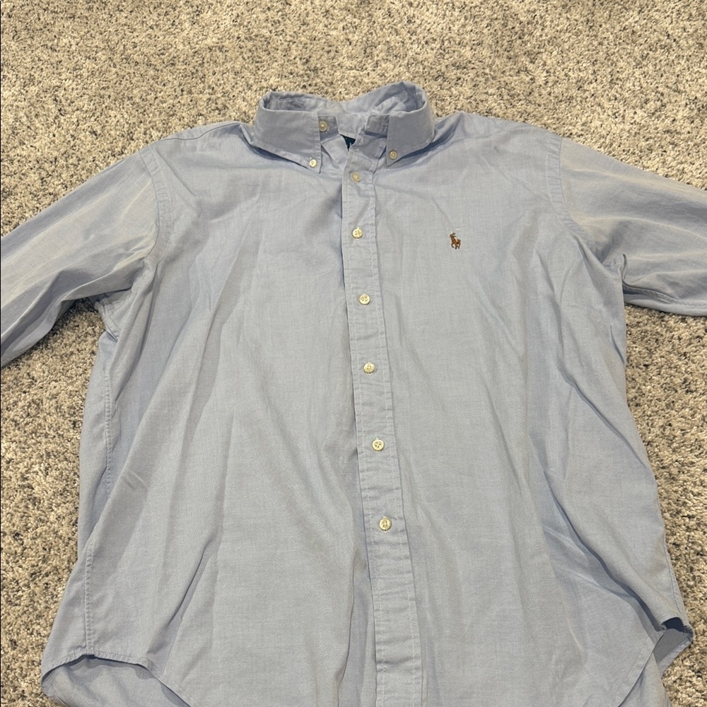 Polo by Ralph Lauren Men's Sky Blue Button Down Shirt